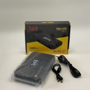SKE POE-830P Mini DC UPS Power Bank (20000 mAh LiFePO₄)